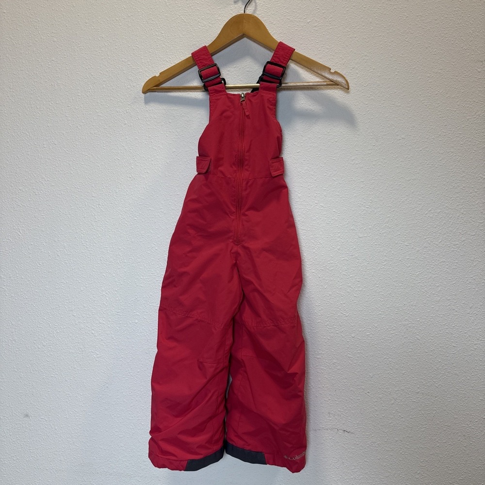 Columbia Unisex Toddler City Pink Snowslope II Bib L40504 Size XXS 4/5